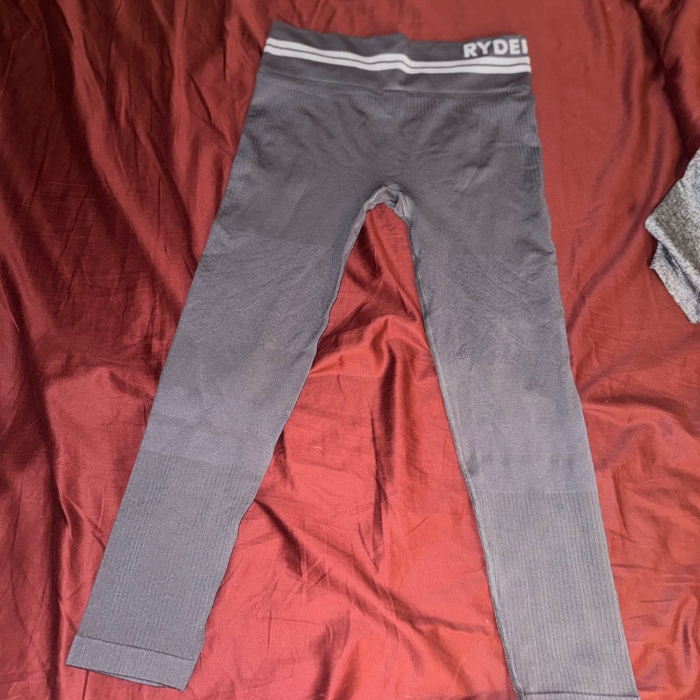 Simple Ryderwear Gray Leggings Athletic Performance Pants